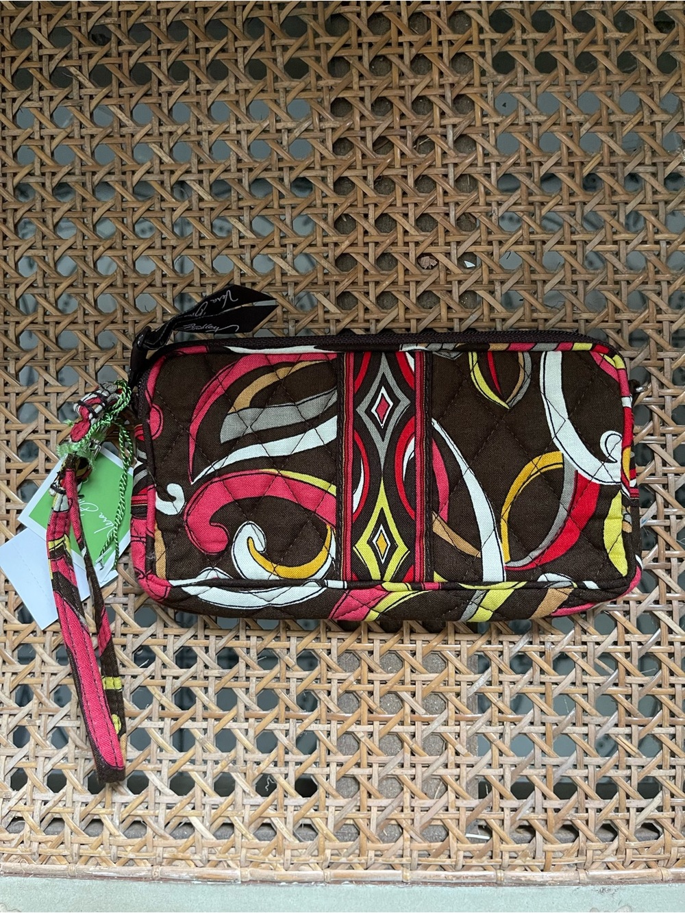 Vintage Vera Bradley Retired PUCCINI Quilted Wristlet NWT